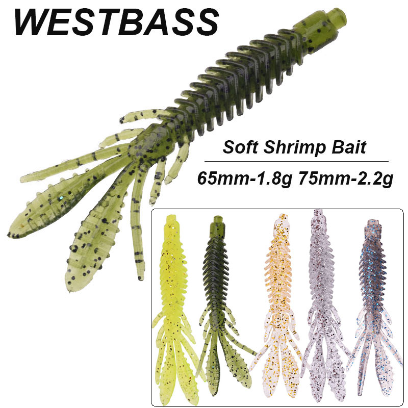 Fishing Lure Soft Plastic - WESTBASS 5 Mềm Ấu Trùng Mồi