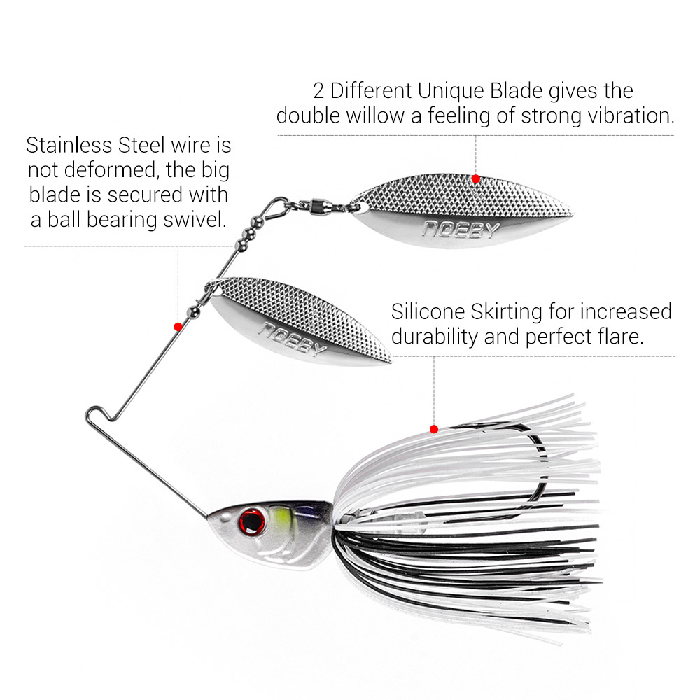 Noeby Spinnerbait 10.5G 14G 21 - đánh giá và giá Fishing Lure Spinnerbait