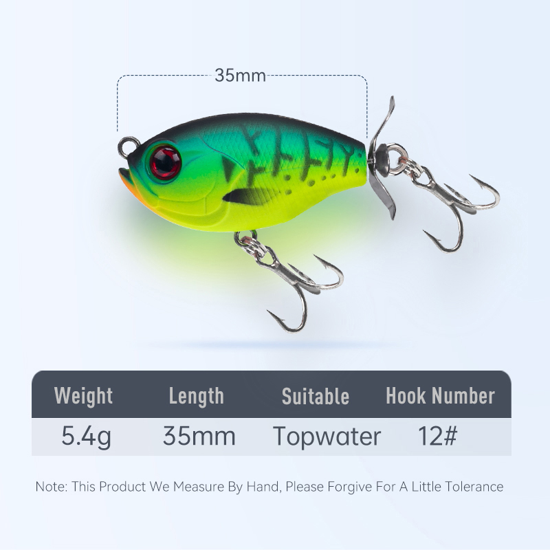 Kingdom Cánh Quạt Topwater Pop - đánh giá và giá Fishing Lure Soft Plastic