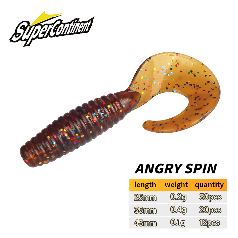 Supercontinent Soft Bait angry - đánh giá và giá Fishing Lure Soft Plastic