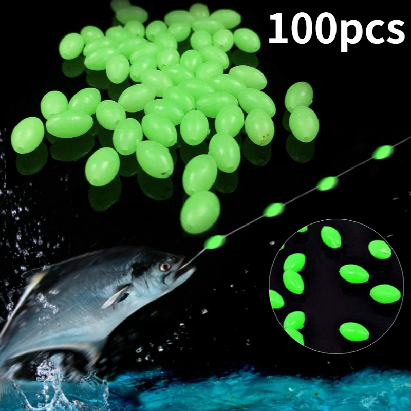 100pcs/lot Oval Night Luminous - đánh giá và giá Fishing Lure Making Kit