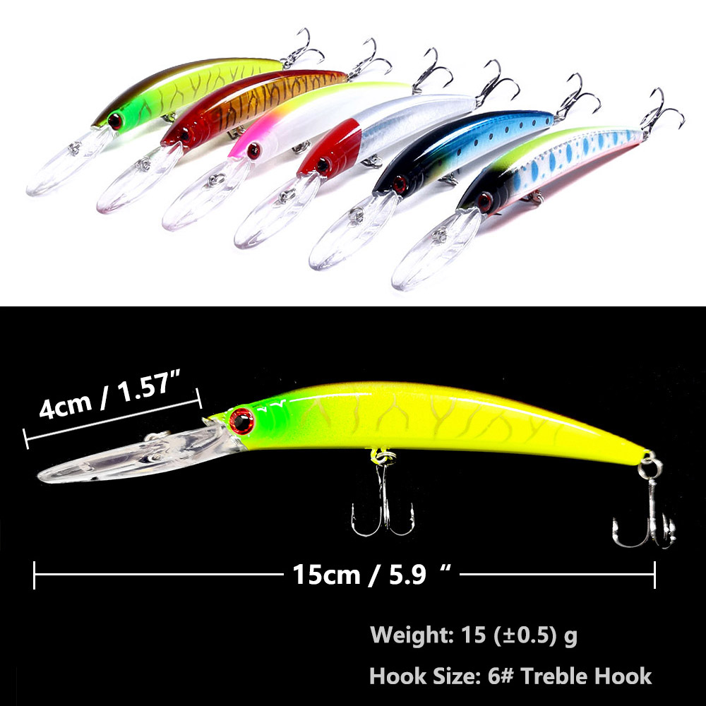 1 Chiếc 15Cm 15G Lặn Sâu Jerkb - đánh giá và giá Fishing Lure Swimbait