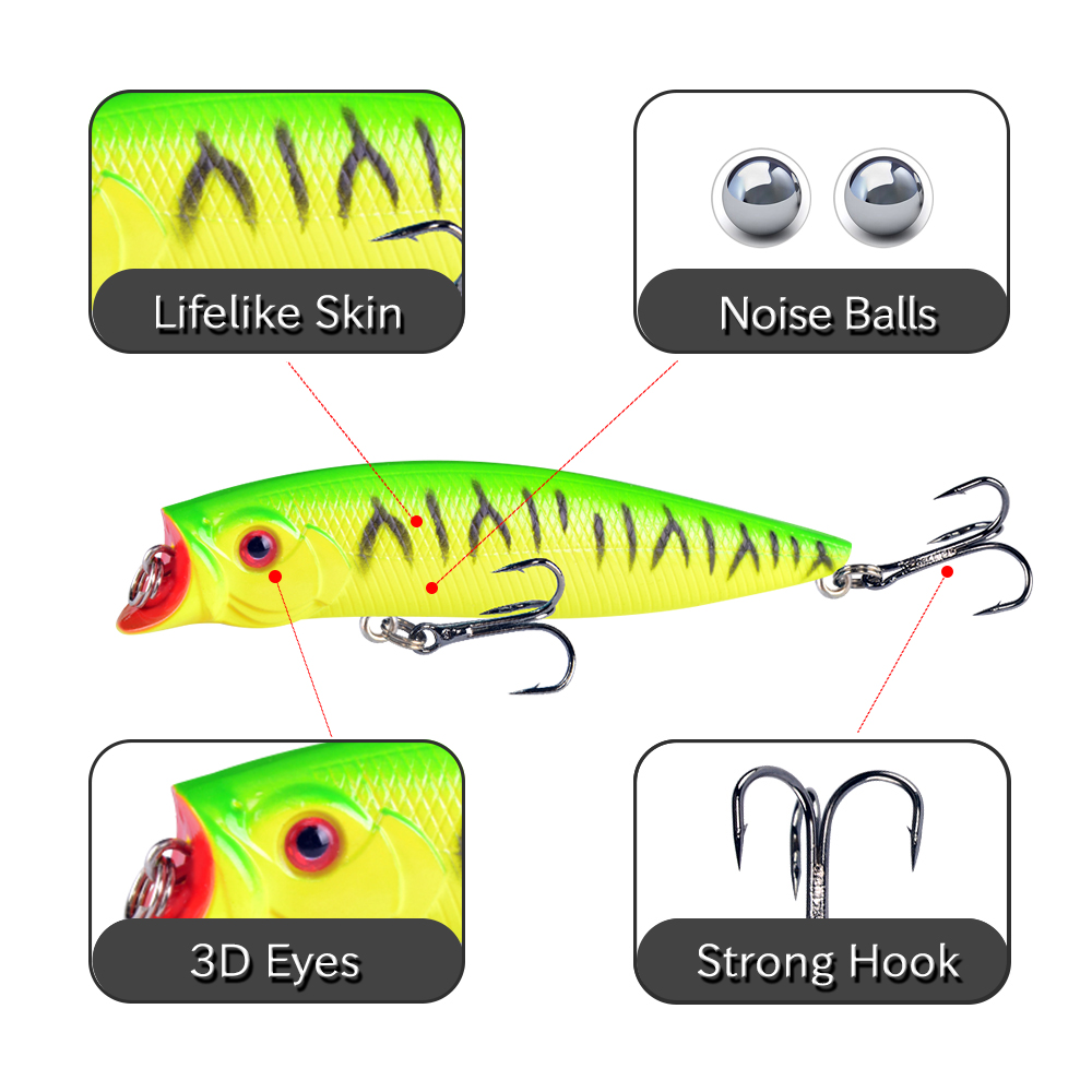 1 Cái Mồi Câu Cá Chất Lượng Ca - đánh giá và giá Fishing Lure Topwater
