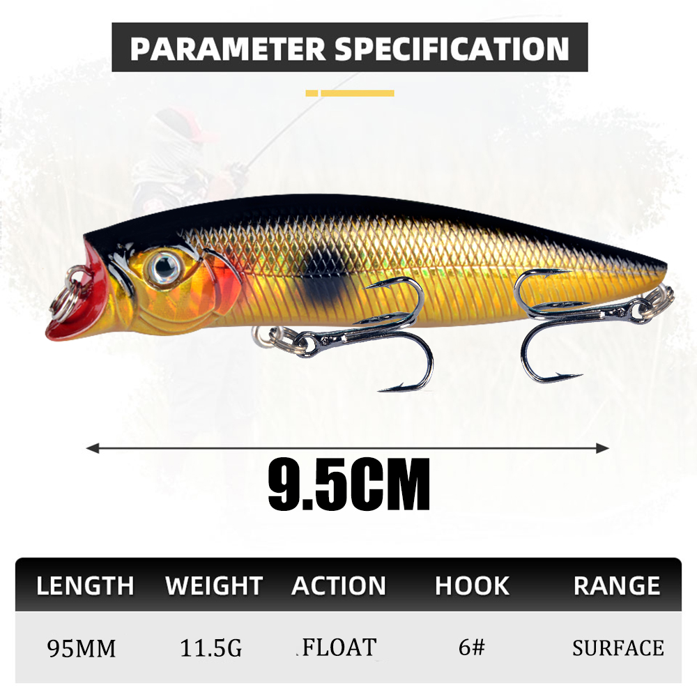 1 Cái Mồi Câu Cá Chất Lượng Ca - đánh giá và giá Fishing Lure Topwater