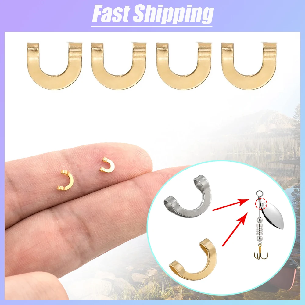 100pcs Fishing U Shaped Fixed  - đánh giá và giá Fishing Lure Spinnerbait